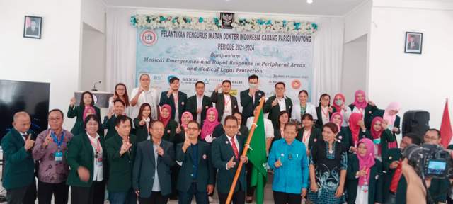 Ikatan Dokter Indonesia (IDI) Parigi Moutong Lantik Pengurus 2021-2024