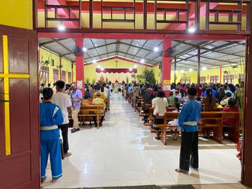 Misa Malam Natal di Stasi Kuneru Berlangsung Khidmat