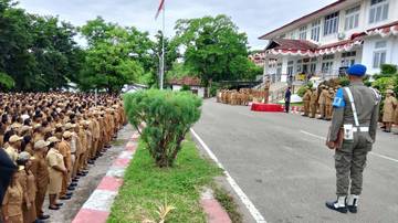 Bupati Malaka Pimpin Apel Perdana ASN