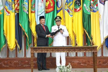 Pelantikan Penjabat Gubernur Lampung oleh Mendagri