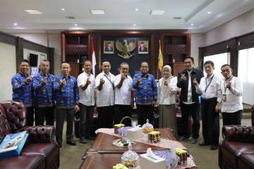 Pj. Gubernur Samsudin Terima Kunjungan Civitas Akademika Politeknik Negeri Lampung