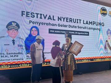 Buk Lin Jadi Duta Seruit Lampung