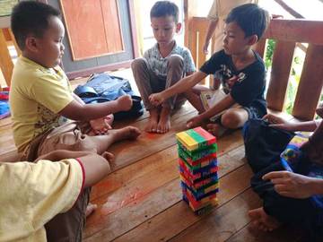 Permainan Edukatif Ada di Taman Baca Anjung Pintar Sukabanjar