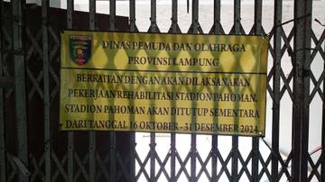 Stadion Pahoman Tengah Berbenah Diri