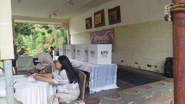 Pemungutan Suara di TPS 24 Ladang Asri Sukabumi