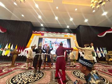 Prosesi Lanjutan Pemberian Gelar Adat Pj Gubernur Lampung
