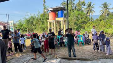 Pemotongan Hewan Kurban di Perum AJIP Pesawaran