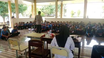 Polsek Katibung Beri Penyuluhan Bahaya Narkoba