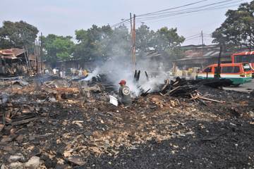Pasca Kebakaran yang Hanguskan Puluhan Bangunan di Sukahaji