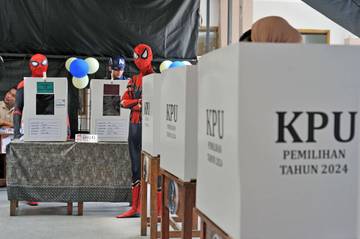 TPS Tema Superhero di Pilkada Jawa Barat