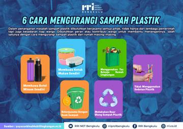 Infografis: 6 Cara Mengurangi Sampah Plastik