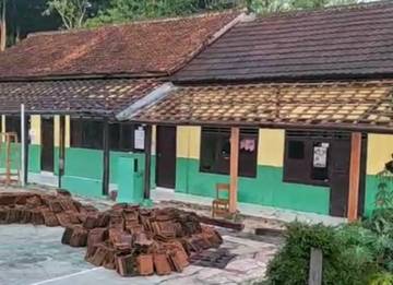 Gempa Garut Merusak Satu Bangunan MTs  Di Sukabumi