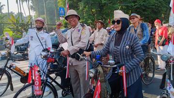Oncom Bogor Ikut Memeriahkan Kirab Merah Putih
