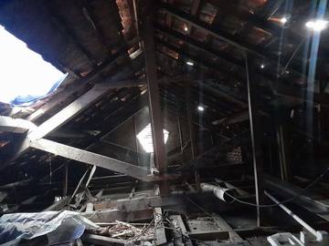 BPBD Tangani Atap Rumah Ambruk di Komplek BBIA