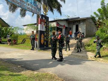Yonkav 12/BC Gantikan Yonarmed 16/TK Jaga Perbatasan Kalbar 