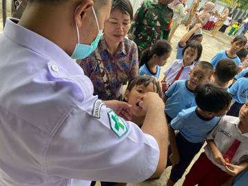 Sub Pekan Imunisasi Polio di Sanggau Dimulai
