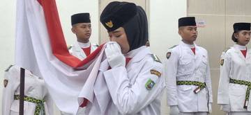 Upacara Pengukuhan Paskibra Entikong Tahun 2024