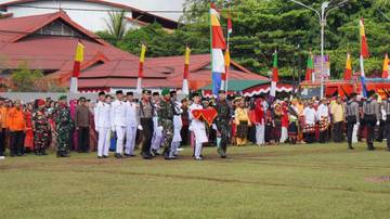 Suherman Pimpin Upacara HUT ke-79 RI di Sanggau