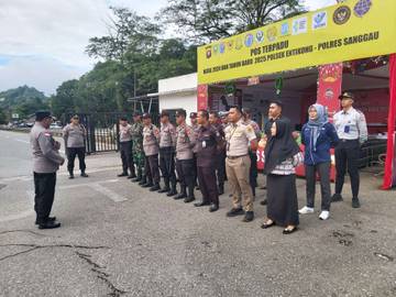 Kepolisian Gelar Operasi Lilin Kapuas 2024 di Entikong