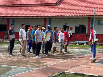 Serunya Warga Binaan Latihan Paskibraka