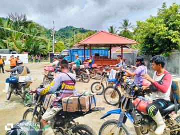 Tagana Bone Bolango Distribusi Logistik ke Wilayah Longsor