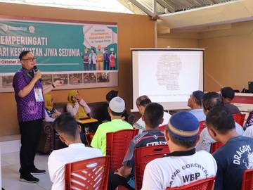 Hari Kesehatan Jiwa, Lapas Gorontalo Gelar Psiko Edukasi  