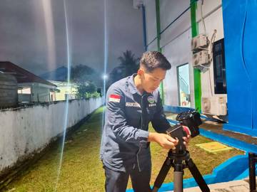 Stasiun Geofisika Gorontalo Lakukan Pemantauan Gerhana Bulan 