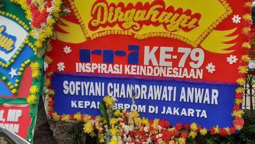 HUT RRI ke-79, Berbagai Karangan Bunga Diberikan 
