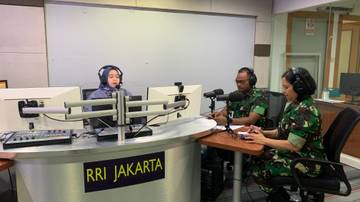 kapendam Jaya Dialog di RRI Menyambut HUT TNI