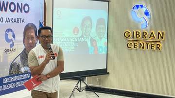 Relawan Gibran Center Deklarasi Dukungan untuk Ridwan Kamil-Suswono