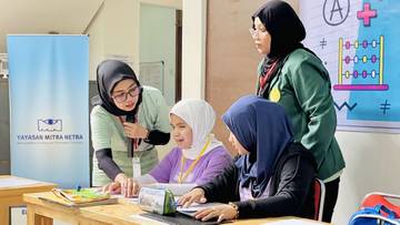 Yayasan Mitra Netra menyelenggarakan Festival Matematika untuk siswa tunanetra