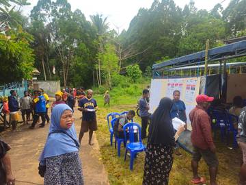 Situasi Pencoblosan Pilkada di Perumahan Polda Jayapura Utara