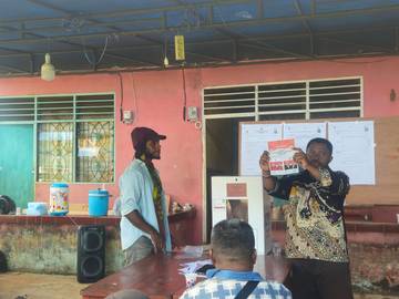 Proses Perhitungan Suara Pilkada 2024 di Jayapura Utara