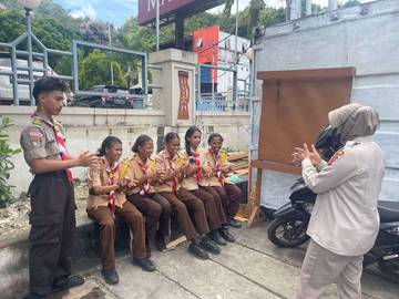 Subsatgas Keladi, Beri Edukasi Tata Cara Cuci Tangan Yang Baik dan Benar