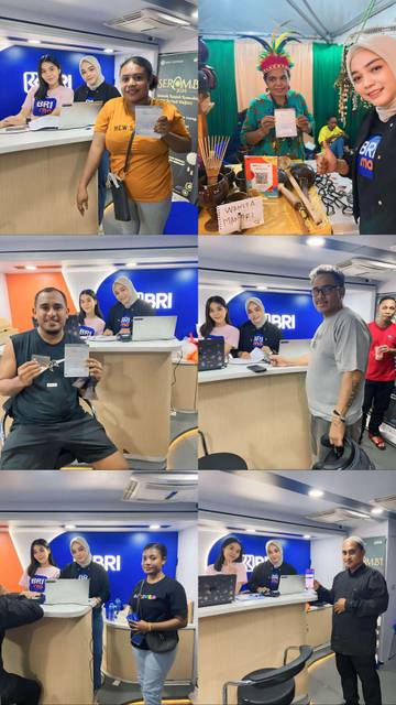 Mobil E-Buzz BRI Jayapura di Festival Cenderawasih