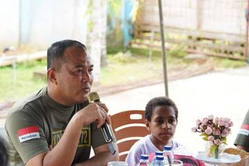 Olahraga Bersama Prajurit Korem dan Anak Panti Asuhan 