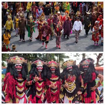 Pesona Karnaval Budaya Kabupaten jember Meriahkan HUT RI Ke 79