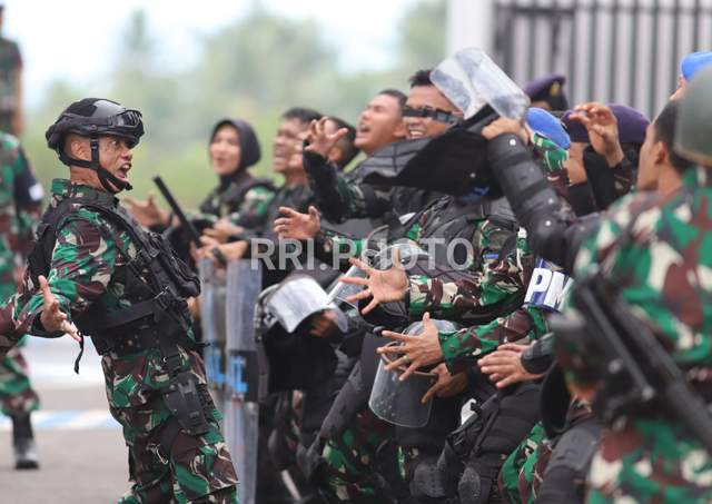 TNI AL Mako Lanal Lhokseumawe Laksanakan Uji Terampil Gladi Tugas Tempur