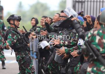 TNI AL Mako Lanal Lhokseumawe Laksanakan Uji Terampil Gladi Tugas Tempur