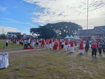 Semarak 'Kita Indonesia' di Lhokseumawe di Awali Senam Bersama