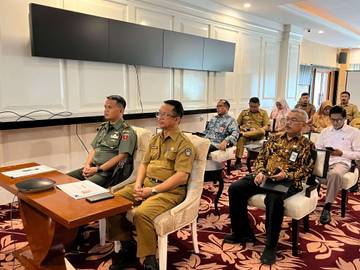 Pamen Ahli Bidang Ekonomi Pangdam XIV/Hasanuddin  Rakor Pengendalian Inflasi 