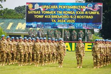 Yonif 413 Kostrad Purna Tugas di Lebanon