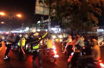 Pengamanan Arus Malam Lebaran di Aceh