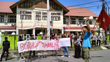 Aksi Peringatan Hari Buruh di Aceh