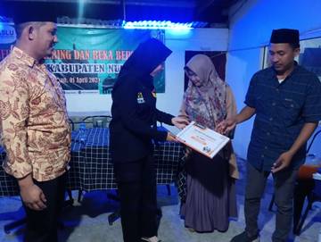Empat Orang Menerima Santunan Kecelakaan kerja dari Bawaslu Nunukan
