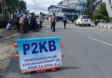 Puluhan Kendaraan Terjaring Razia Karena Telat Membayar Pajak