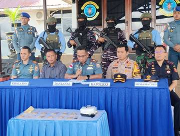 Lanal Nunukan Menggagalkan Penyelundupan Narkoba dan Pil Ekstasi