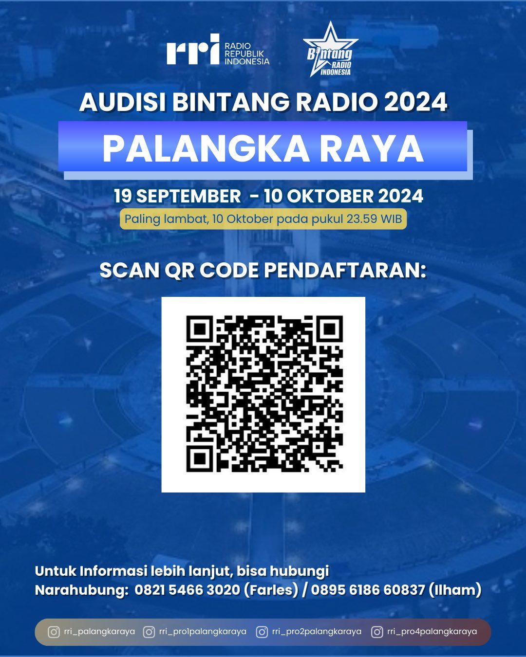 Audisi Bintang Radio Palangka Raya Telah Dibuka. 