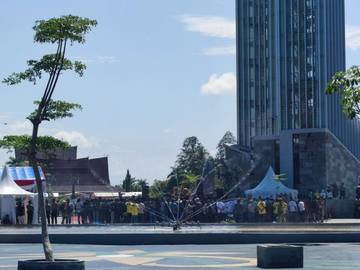 Aksi Pemilu Damai di Kawasan Bundaran Besar Palangka Raya