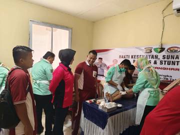 Jelang HUT Bhayangkara ke-78,Polsek Batang Hari Leko Gelar Kegiatan Sosial